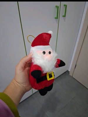 Plush Santa Claus decoration like new
