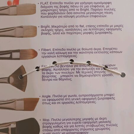 Set of six paintbrushes new