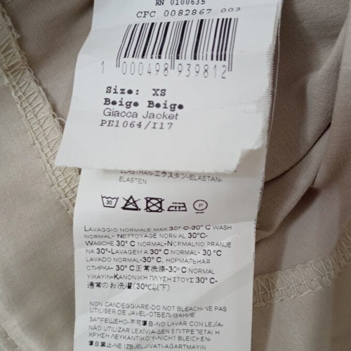 Women's satin bolero used, size XS