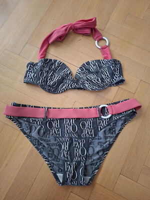 Emporio Armani Vintage Bikini Set like new, all-over logo print, 2008