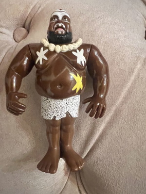 WWF Hasbro Kamala collectible figure like new, vintage wrestling