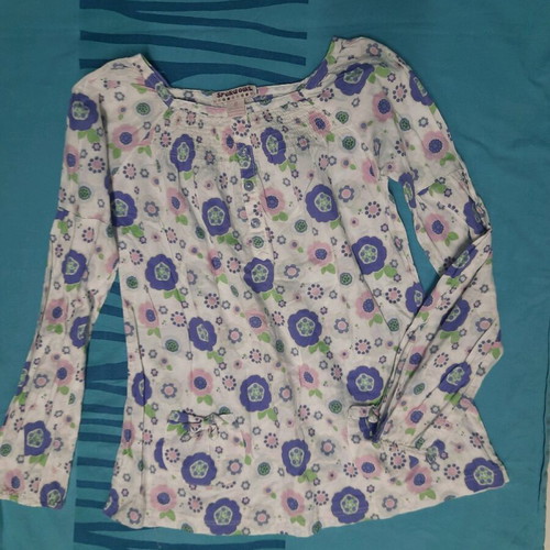 Pack of 8 used thin blouses and shirts for girls colorful