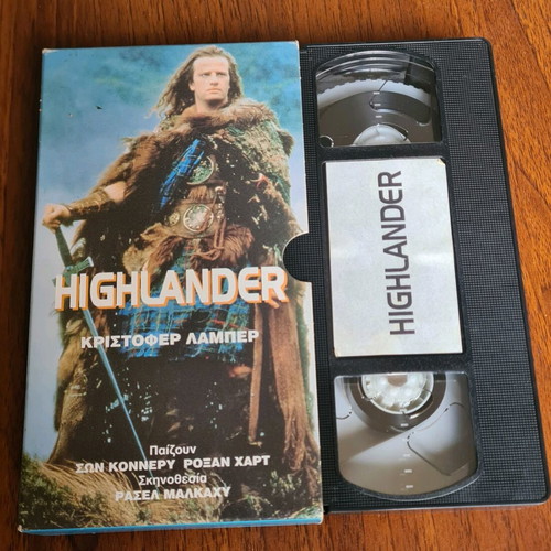 Highlander videocassette like new