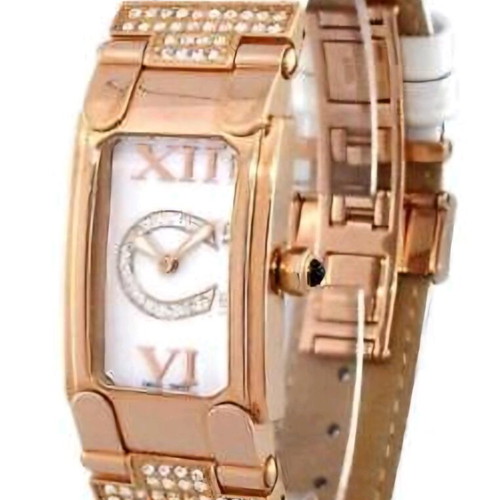 Cerruti Rimini ladies watch like new with leather strap and Swarovski