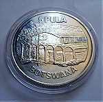  BOTSWANA  5 pula, 1976   * 925 SILVER PROOF coin *