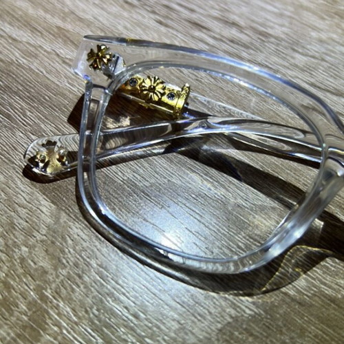 Chrome Hearts glasses, white and gold