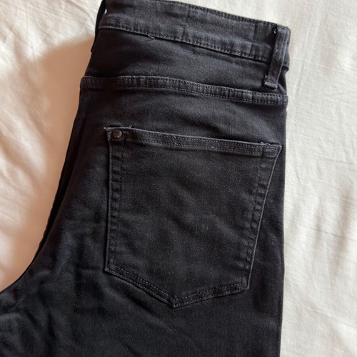 H&M black denim pants size EUR 34 like new