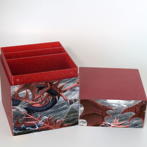 Deck box Yu-Gi-Oh Slifer the Sky Dragon made to order with built-in dividers