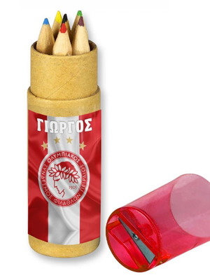 Olympiacos Colored Pencils New with Child's Name