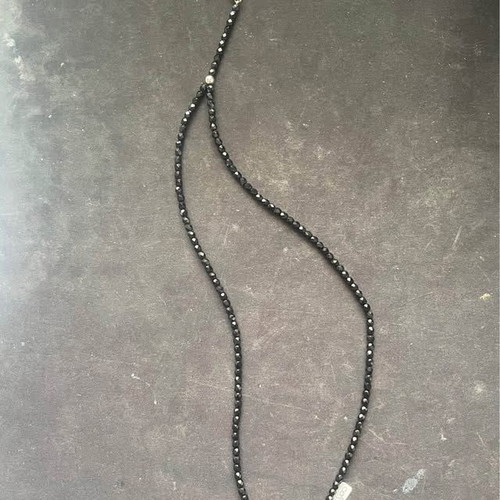Pendant necklace with cross new, black and white