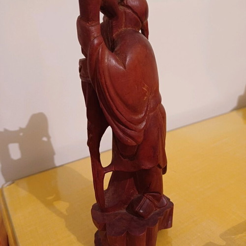 Sculpture God Fukurokuju or Jurojin like new, Japanese symbol of longevity