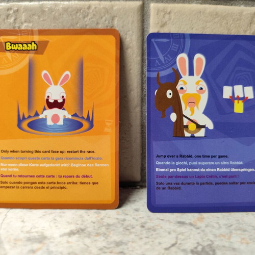 Rabbids cards like new, set of 2 pieces
