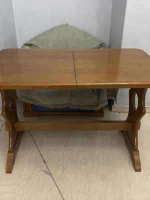 Table with glass top in like new condition