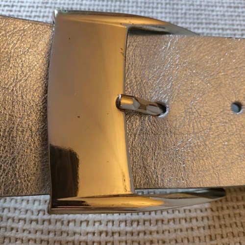 Vintage Versace leather belt silver, like new, size 75