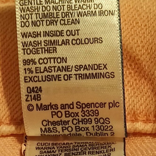 Marks & Spencer women's pink denim shorts size 16 like new