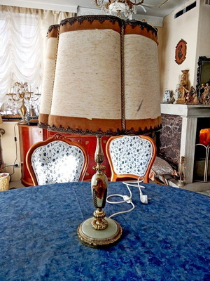 Vintage table lamp with onyx 70 cm