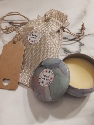 Cosmetic Beeswax Balm with Citrus Sea Salt Breeze Scent, 65ml