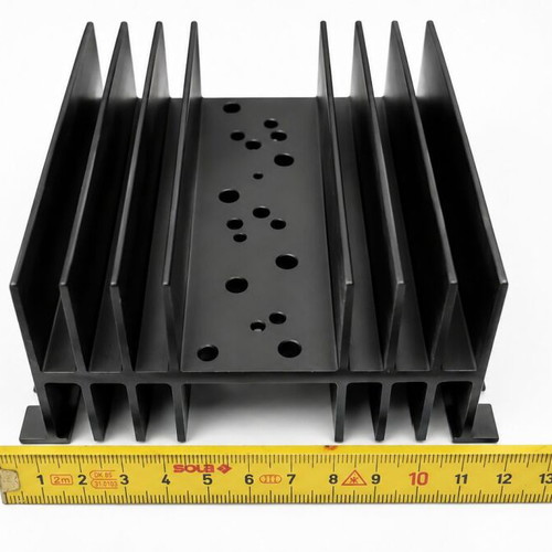 Aluminum Heat Sink Black Anodized used for Power Transistors