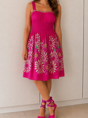 Fuchsia dress size L.