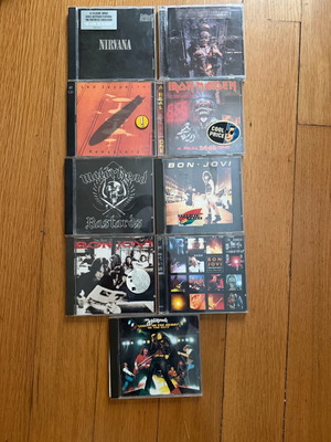 CD heavy metal και hard rock σαν καινούργιο, 75 άλμπουμ 82 CD