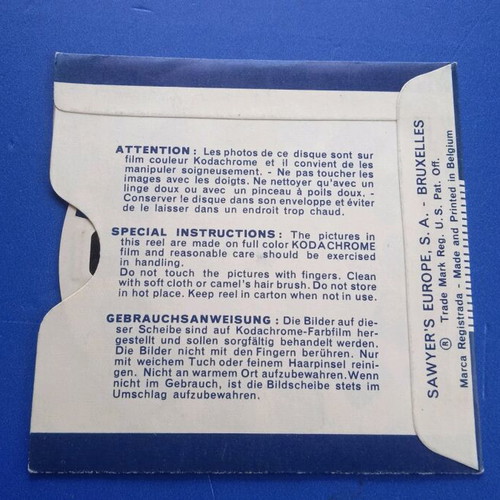 Vintage View-Master used, pack of 8 pieces