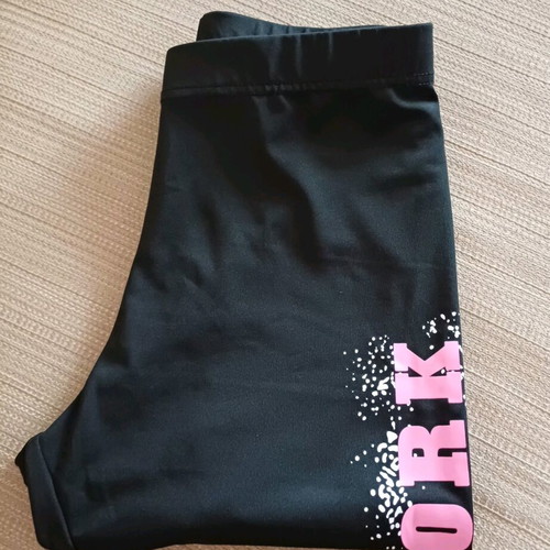 Women's sports leggings like new, size S, black and pink