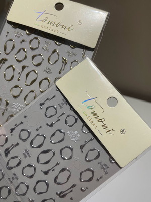 Nail stickers gold and silver new