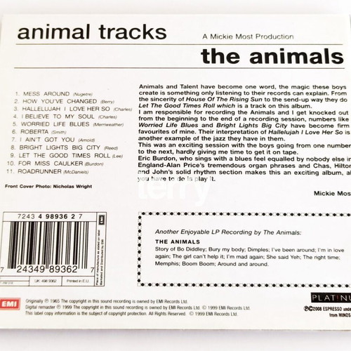 Animal Tracks CD used, blues