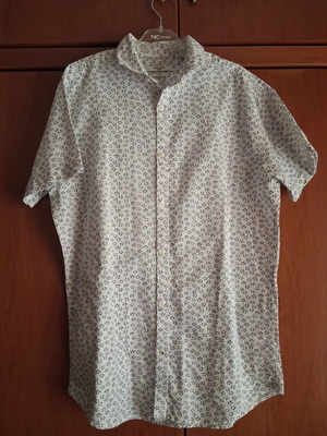Jack & Jones men's shirt new, slim fit, black and white