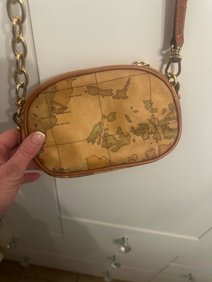 Alviero Martini First Class crossbody bag used with Geo Map design