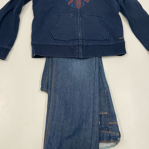 Pepe Jeans jacket and Orchestra jeans set used for 10 years old