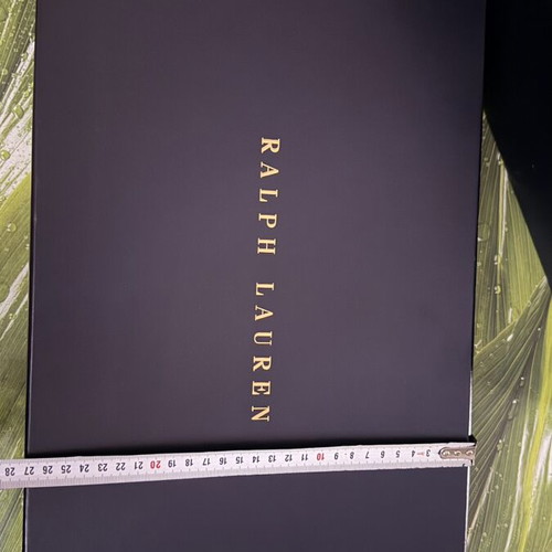 Ralph Lauren Large Hard Box like new with paper and ribbon