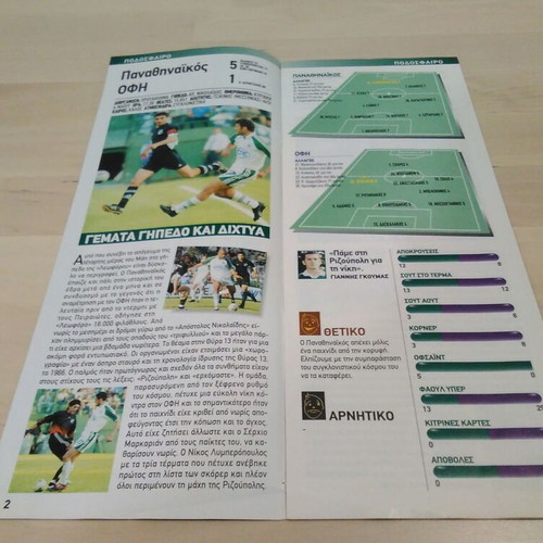 Panathinaikos Collectible Activity Booklet June 2003 like new