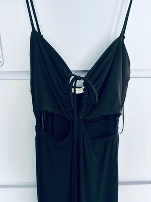 Bershka black cut out one-piece jumpsuit like new
