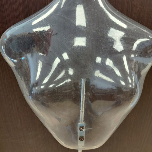 Vintage stand for shirt with metal base used, 1970s