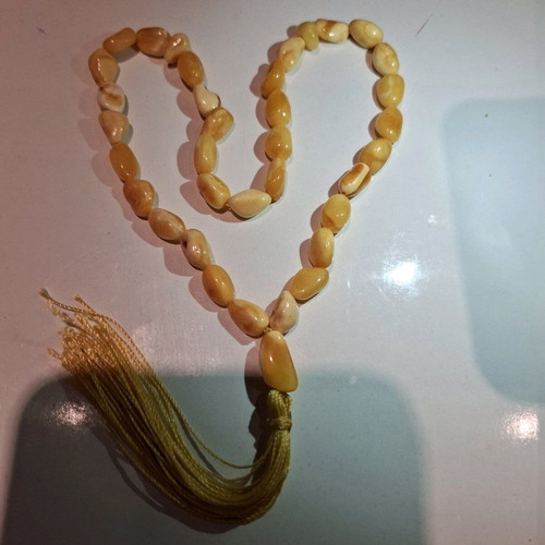 Worry beads from royal solid Baltic amber new