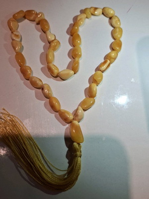 Worry beads from royal solid Baltic amber new