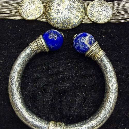 Silver handmade jewelry set