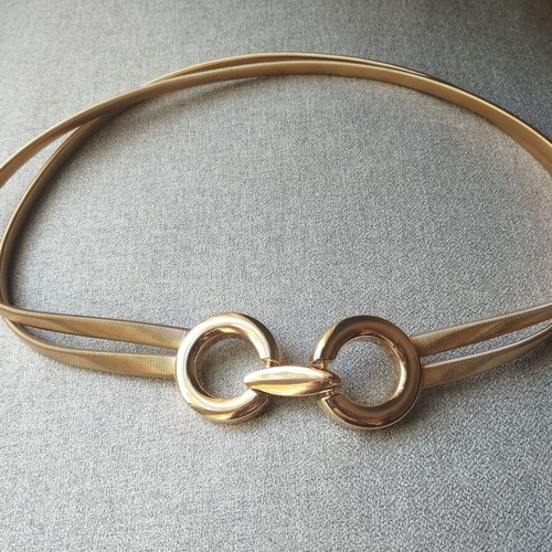 BSB gold elastic waist belt like new, size 70 cm