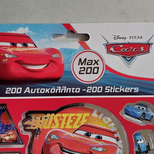 Disney Cars McQueen 200 Stickers New