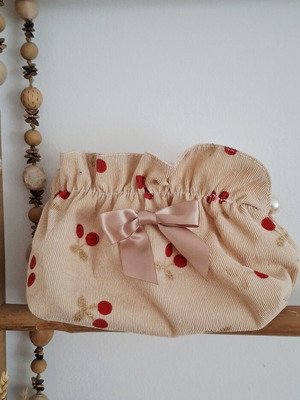 Cosmetic toiletry bag, beige