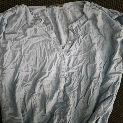 Zara tshirt used, turquoise, size XS