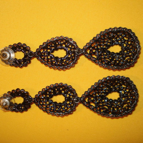 Vintage earrings dangle like new