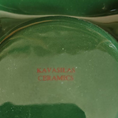 Heineken ceramic ashtrays set of two like new, vintage style
