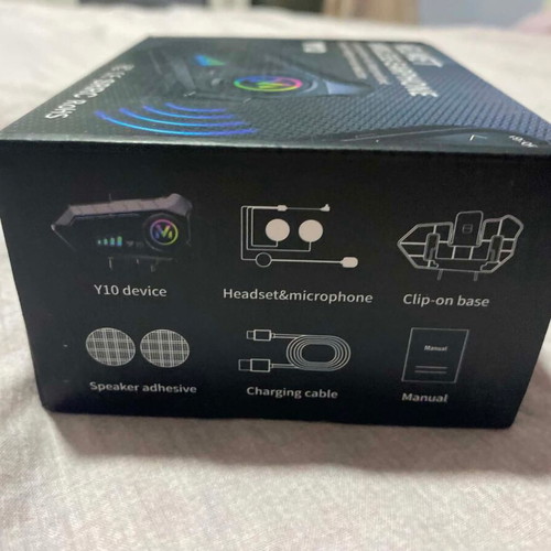 Bluetooth Helmet Intercom Headset Y10 Bluetooth 5.3 IPX6 New