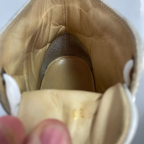 Christian Louboutin δερμάτινα αθλητικά παπούτσια μεταχειρισμένα, μέγεθος 38, λευκά