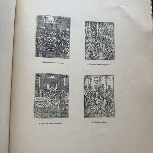 Gravura in lemn book used, religious and ecclesiastical engravings