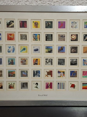 Framed Royal Mail Millennium Edition stamp collection like new