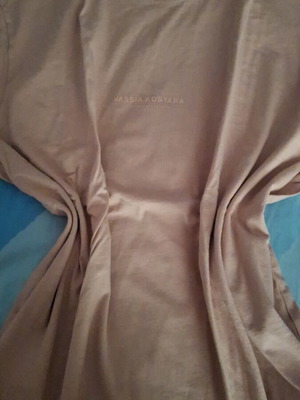 T-shirt Vassia Kostara απαλό ροζ ολοκαίνουριο μέγεθος M