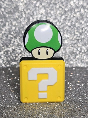 Super Mario Kinder Joy green mushroom 1-UP marker without paper new